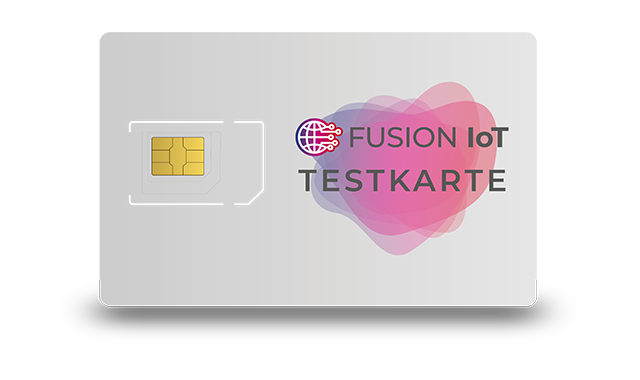 Abbild einer FUSION IoT SIM Testkarte, vertikal