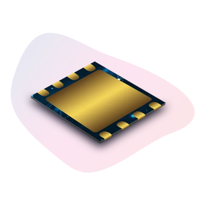 Image of an e-SIM chip